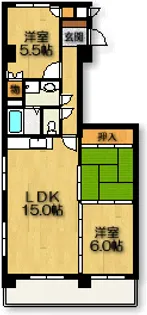 メゾン山花【3階】の間取り