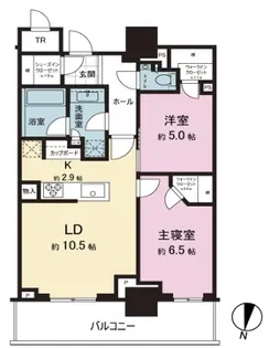 パークタワー西新宿【22階】の間取り