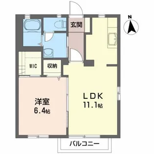 ピュアA【2階】の間取り