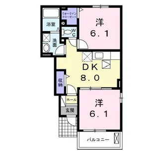 広島県福山市駅家町大字万能倉【アパート】の間取り