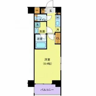 ブライズ芦花公園【5階】の間取り