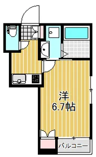プランドール不動前【1階】の間取り