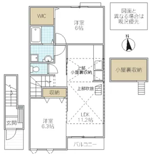 K’sル・クープル IV【2階】の間取り