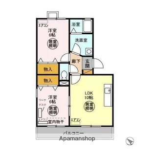 ベイコート【1階】の間取り