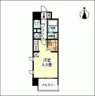 レジディア靭公園【14階】の間取り