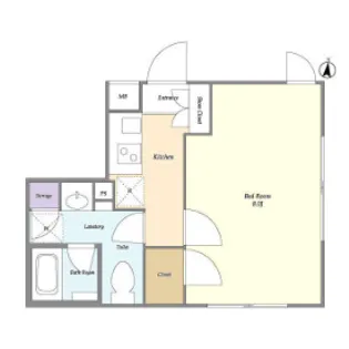 コンポジット中目黒【4階】の間取り