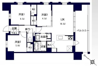 千葉県千葉市中央区問屋町【マンション】の間取り