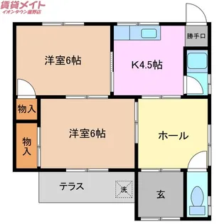 三重県四日市市曽井町【一戸建】の間取り