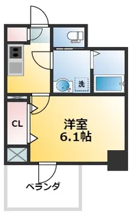 S-RESIDENCE新大阪Rish【7階】の間取り