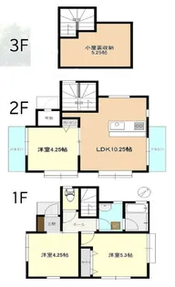 東京都東久留米市南沢1【一戸建】の間取り