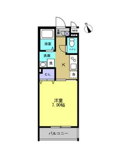 クオーレ福沢町【3階】の間取り