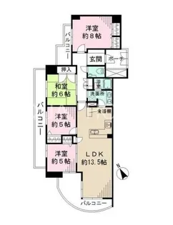 ライオンズスクエア小石川後楽園【6階】の間取り
