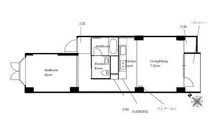 神奈川県横浜市西区東ケ丘【マンション】の間取り