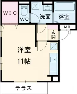 1Rの間取り画像