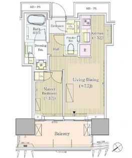 パークコート赤坂檜町ザタワー【14階】の間取り