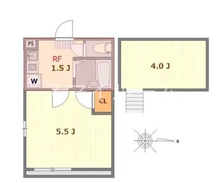 東京都大田区東矢口3【アパート】の間取り