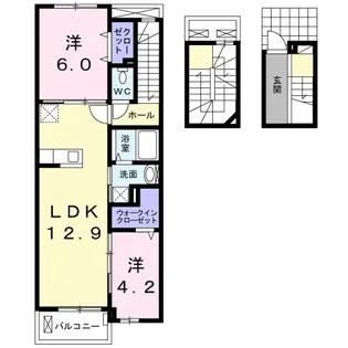 グレイストワ イースト【3階】の間取り