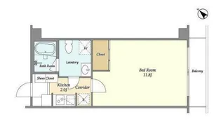 メゾン・ド・中目黒【2階】の間取り