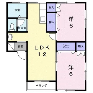 アーバン中桜田【1階】の間取り