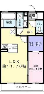 La vie chaud(ラヴィショー)A館【3階】の間取り