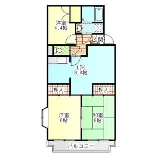 第1府川マンション【3階】の間取り