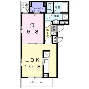 サイネリア【2階】の間取り