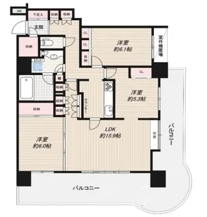 クリオ淵野辺七番館【7階】の間取り