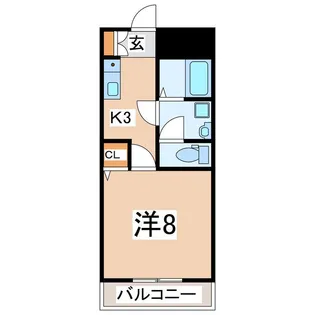 福島県郡山市安積町荒井【マンション】の間取り