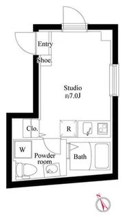 プランドール北千住【5階】の間取り