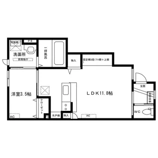 スカイクレスト【1階】の間取り