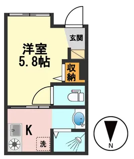 東京都葛飾区金町2【マンション】の間取り