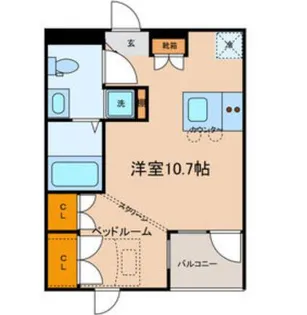 東京都荒川区東日暮里3【アパート】の間取り