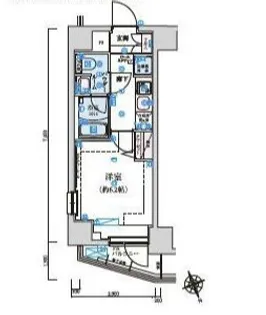 東京都渋谷区初台1【マンション】の間取り