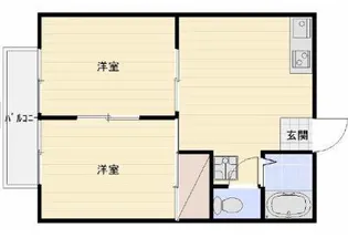 パルコートハイツ【2階】の間取り