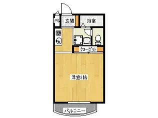 清水ハイツA棟【2階】の間取り