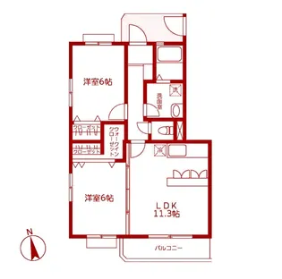 コスモAoi立場A棟【3階】の間取り