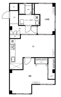 麻布コーポラス【4階】の間取り