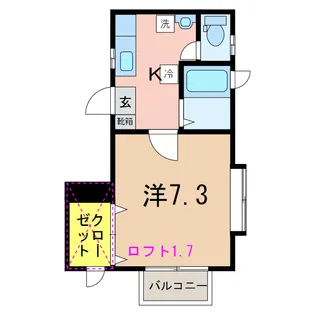 ハウス寿III【2階】の間取り