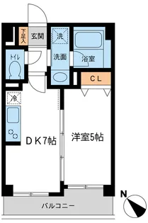 ルクレ初台【2階】の間取り