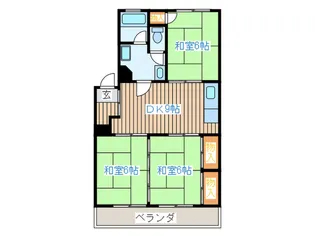 コーポラスみつぎ【2階】の間取り