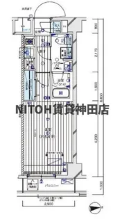 メインステージ入谷V【4階】の間取り