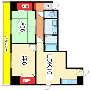 ロイヤル上大川前【9階】の間取り