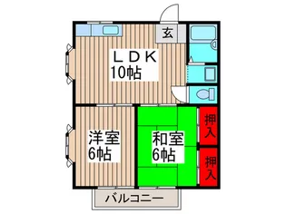 コ-ポヒロ II【1階】の間取り