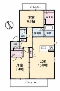 エメラルドパレス【2階】の間取り