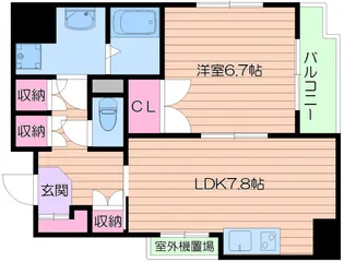 K.H.E【4階】の間取り