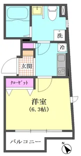 マジェスティ大森【4階】の間取り