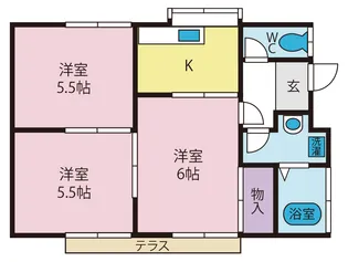 山梨県山梨市落合【一戸建】の間取り