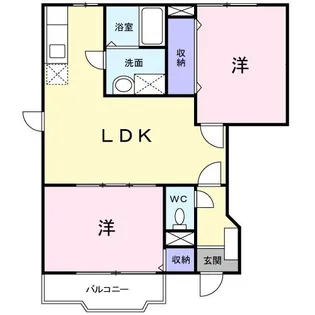 グランズ 21 A【1階】の間取り