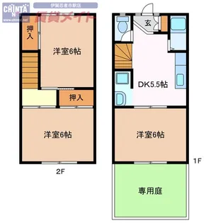 稲垣アパート【1階】の間取り