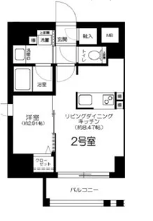 グランジット千代田水道橋【GRANSITE千代田水道橋】【8階】の間取り
